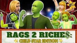 Forcing Our Kids Into Fame For Money! - Sims 4 Rags to Riches #1