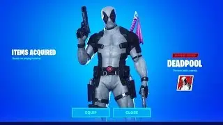 HOW TO UNLOCK THE FREE X-FORCE DEADPOOL SKIN IN FORTNITE | SALUTE DEADPOOL`S PANTS LOCATION!