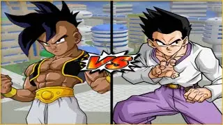 Dragon Ball Z: Budokai Tenkaichi 4 - Uub (GT) VS Goten (GT)  [COM VS COM]