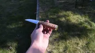 #Puukko , 80CrV2, brass, birch bark