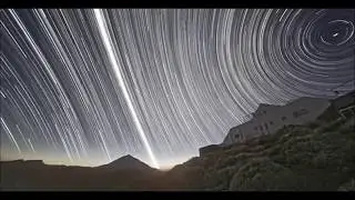 Star Trails At The Equator, The Universe Is A Rotating Ball(research Tycho Brahe)