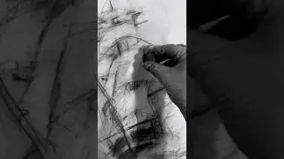 Pirate Ship - Quick Charcoal Sketch #sketch #art #charcoal #drawing #pirateship #quicksketch