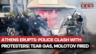 Athens: Riot Police Clash With Protesters| Tear Gas, Stun Grenades Used At Teen's Murder Anni.