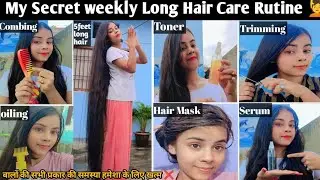 My Weekly Hair Care Routine for Long Strong Hair | Hair Growth Secrets 🤫 | Healthy Hair Tips | #hair