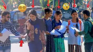 First Time Prank in India | Giving People a White Blank Paper Prank 😂 || Part - 2 || @gmasstv