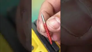 Double-headed invisible wall nail screws #diyer #skirtboard #homerenovation #screws #homerepairs