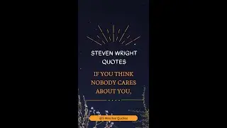 Steven Wright | Actor, Comedian | Quotes | #Shorts