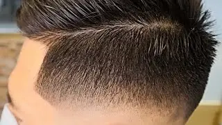 ASMR HAIRCUT - In this way it is done with MID FADE and cut with scissors step by step - Tutorial 🔴