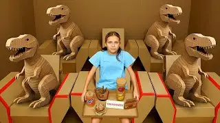 Kids Opened the WRONG DOOR at the Cardboard Cinema | Dinosaurs, Robots & Secret Rooms