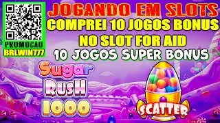 JOGANDO SLOT ONLINE Sugar Rush 1000 COMPREI 10 JOGOS SUPER BONUS NO SLOT