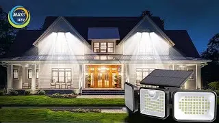 Solar outdoor wall lights 2000lm super bright 丨 3 Adjustable Heads 360 &deg; Illumination solar light