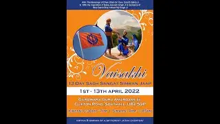 Vaisakhi 2022 Sadh Sangat Simran Jaap - Day 1