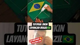 cara bikin layangan Brazil mudah dan gampang ‼️ #kite #pipas #diều #layangan #funny #shorts #shotrs