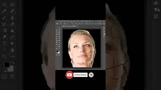 How to add crack face effect | Adobe Photoshop