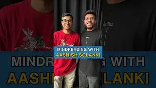 Read @ashishsolanki_1 bhai&rsquo;s mind&hearts;️| #magic #mindreading #aashishsolanki #comedy #rohanmagic