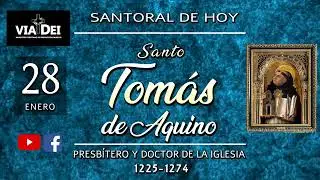 SANTORAL DE HOY ENERO 28 SANTO TOMÁS DE AQUINO