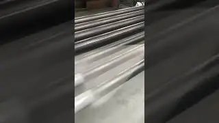 Grey primer on black steel tubes