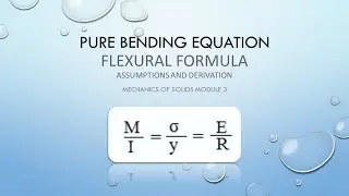 Bending Equation-Flexural Formula-Derivation  in malayalam | KTU Mechanics of solids Module 3