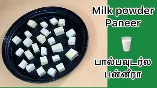 பால்பவுடர் பன்னீர் Easy and Tasty Milk Powder paneer