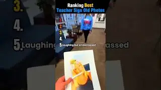 Ranking Best Teacher Sign Old Photos #shorts #ranking
