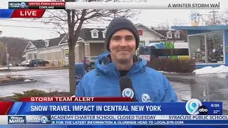 Snow travel impact in Central New York