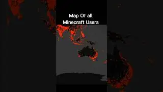 Map of all Minecraft users #minecraft #memes #shorts