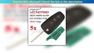 Discount jingyuqin 5pcs 3BTN Car Remote Flip Key For Ford Tourne Transit GK2T-15K601- AB /AA 433.92