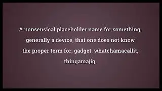 Gizmo Meaning