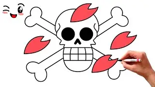 How to Draw Tony Tony Chopper | One Piece Straw Hat Crew Pirates Flag