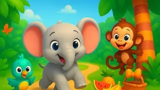 Ellie's Jungle Song Adventure 🎵🐘 | Toddler Music Fun by BrightTales