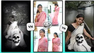 Troll Face Photo Video Editing VN editor | vn video editing telugu 