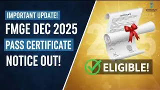 FMGE December 2025 Pass Certificate Distribution Update
