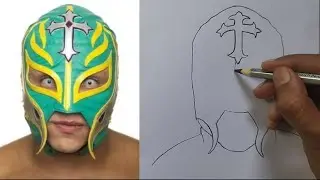 How to Draw Ray Mysterio / Ray Mysterio easy Face Drawing