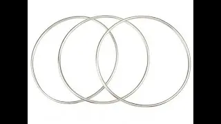 Chinese Linking Rings - THREE Ring Set - Super Magnetic Locking Key -- DEMO