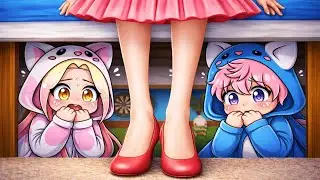 MOMON & ATUN SEMBUNYI DI BAWAH TEMPAT TIDUR BARELLINA CAPPUCCINA @BANGJBLOX 