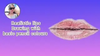 Realistic lips drawing tutorial with basic pencil colours #pencil #tutorial #seema 