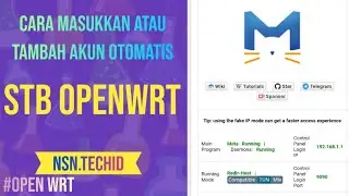 CARA UPDATE ATAU TAMBAH AKUN PROXIES OTOMATIS DI STB OPENWRT