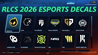 RLCS 2026 ESPORTS DECALS in ROCKET LEAGUE
