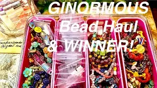 GIGANTIC Bead Haul From Lima Beads & WINNER Announced!! Woo Hoo!❤️‍🔥🎁💖