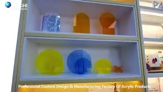 RECHI Custom Design & Manufacture Colorful Acrylic Flower Spot Stands For Home Decoration