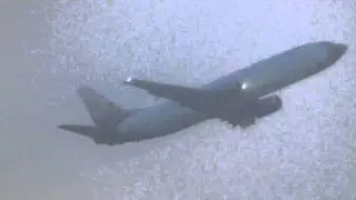 Blue Panorama Boeing 737 Take Off - Rome Fiumicino (FCO / LIRF) - Huge Condesation!