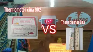 Thermometer akurat merek cina 902 VS Thermometer murah kayu Gea dan cara mensetting suhu mesin tetas