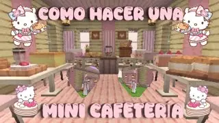 🥞Como hacer una mini cafeter&iacute;a en Minecraft🧇 // 🩷🌸 