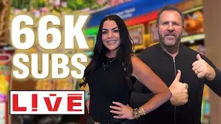 🔴 LIVE: Celebrating 66K Subs With BIG Slot Play! | Casino Carisa