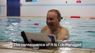 'Thanks to swimming, I can sleep comfortably again'