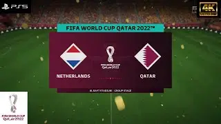 FIFA 23 - Netherlands vs Qatar | FIFA World Cup Qatar 2022 | PS5&trade; Gameplay [4K60fps]
