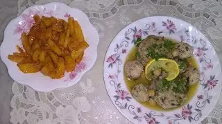 دولمة قرنون بنة الزمان مع شرمولة بطاطا