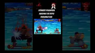 STREET FIGHTER AKUMA VS RYU KUSURSUZ DOUBLE KO #retro #t&uuml;mayakbulut