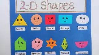 Math shapes project| How to make 2D shapes Math project |#2dshapes #mathproject
