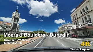 POV Drive in New Zealand EP33 | Oamaru to Dunedin Day06-B | 4K Dash Cam Time Lapse No BGM